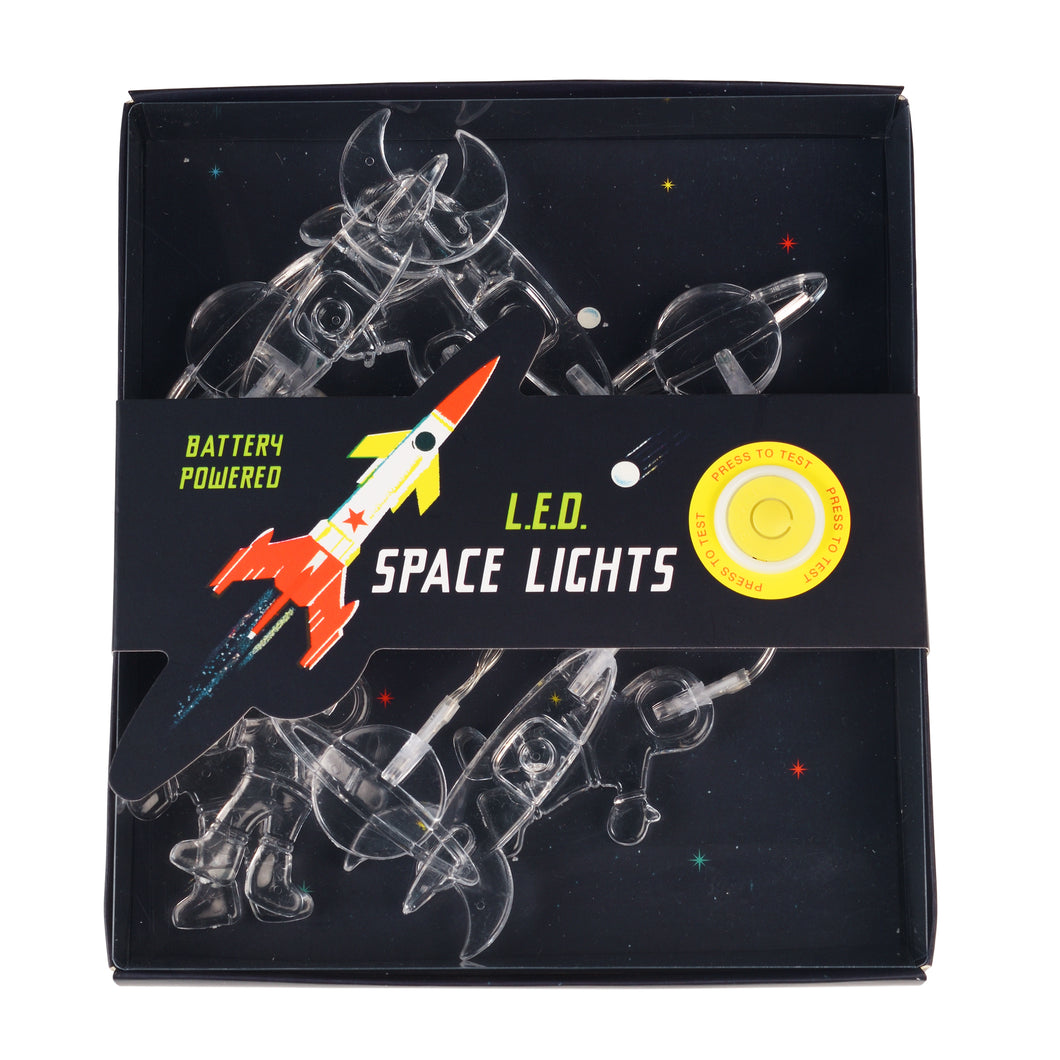 Space lights - Astronaut, raket en planeet - REX